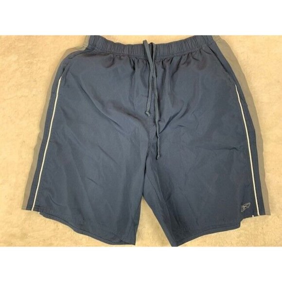 Reebok Mens Size Medium Active Wear Shorts Blue Gray - Picture 1 of 3